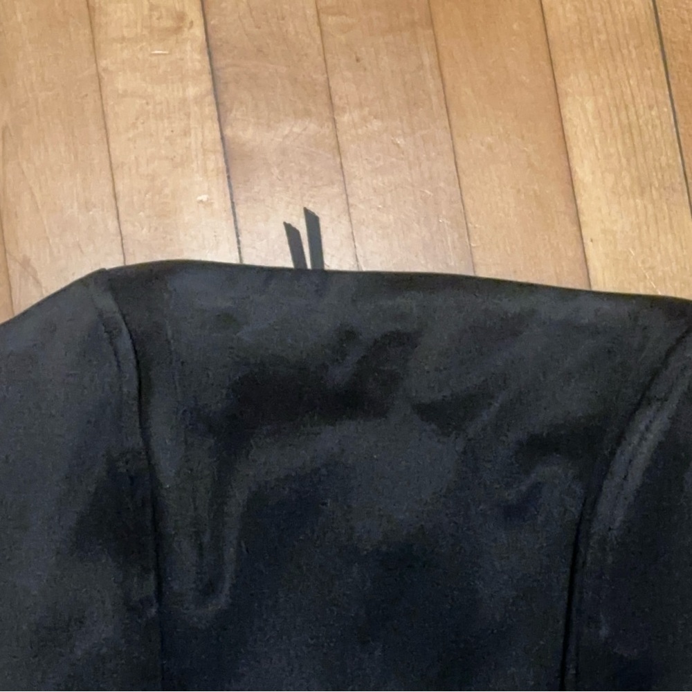 Aritzia Black Satin Castle Ten Bustier Strapless Top - Picture 3 of 6